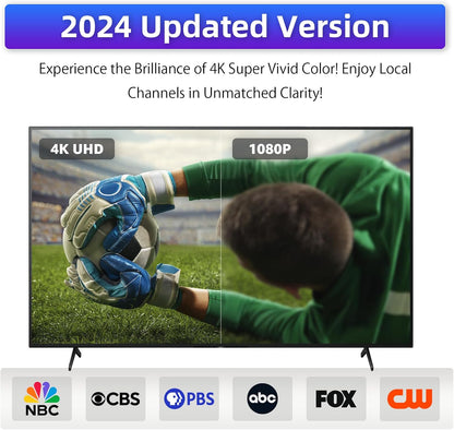 TV Antenna for Smart TV Indoor, 2024 Digital TV Antenna Indoor with Strong Magne