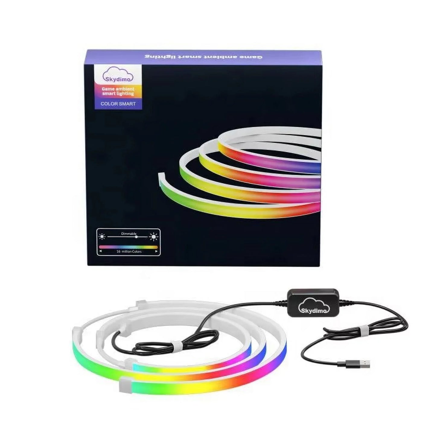 Color Music Game Sync 24" Screen Gaming Amosphere Ambient Smart TV Monitor LED Strip Backlight Light for Computer Screen (24Inch)