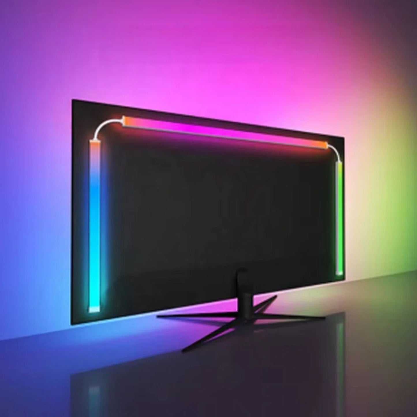 Color Music Game Sync 24" Screen Gaming Amosphere Ambient Smart TV Monitor LED Strip Backlight Light for Computer Screen (24Inch)