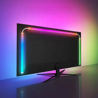Color Music Game Sync 24" Screen Gaming Amosphere Ambient Smart TV Monitor LED Strip Backlight Light for Computer Screen (24Inch)