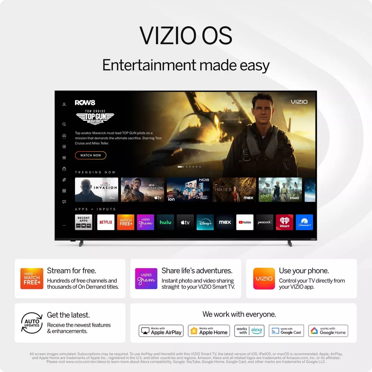 VIZIO Class 4K UHD LED HDR Smart TV