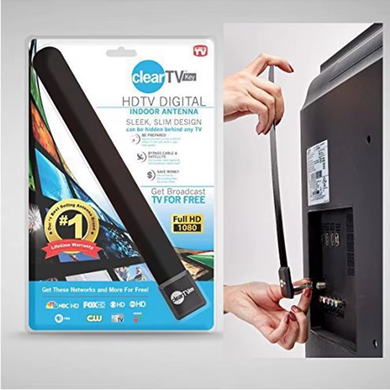 1Pc Digital Aerial TV Stick Clear Smart TV Switch Antenna HDTV FREE TV Digital