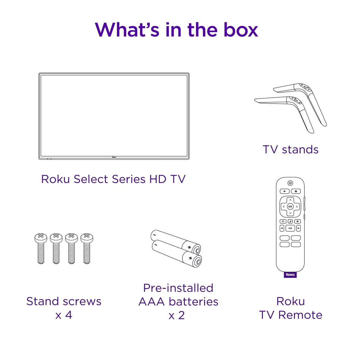 Roku 40" Select Series 1080P Full HD Smart Roku TV with Roku TV Remote: Wi-Fi, LED