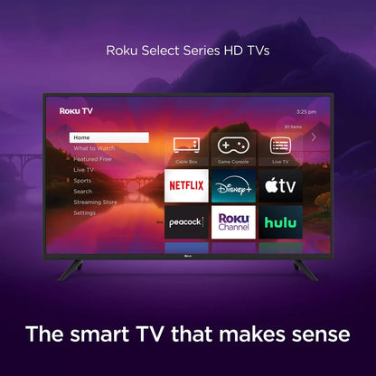 Roku 40" Select Series 1080P Full HD Smart Roku TV with Roku TV Remote: Wi-Fi, LED