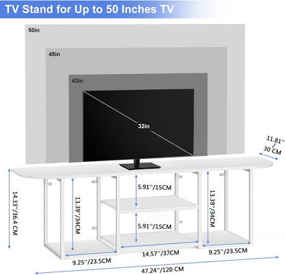 Floating TV Shelf Stand under TV Wall-Mounted Entertainment Center Industrial TV