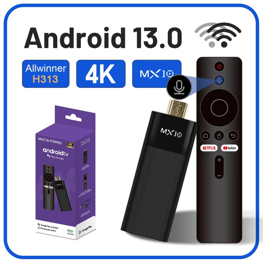 4K  F3 PRO TV Stick 4K Fire TV Stick TV Remote Control Android TV Stick Quad Core Firestick 4K